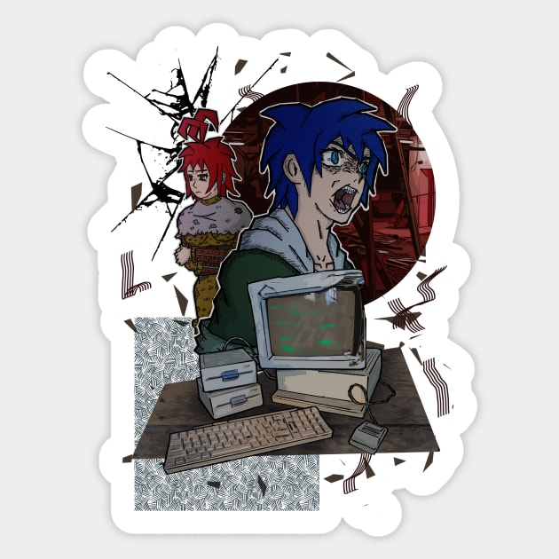 Signs of humanity C9 S3 Sticker by BrokenGrin